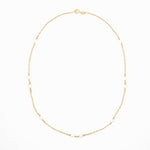 Dancing Oval Pearl Necklace