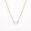 Solitaire Pearl Necklace