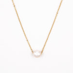 Solitaire Pearl Necklace