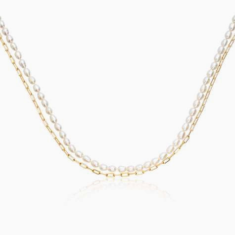 Petite Pearls Double Necklace