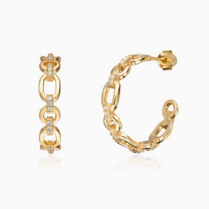 Crystal Linked Earrings