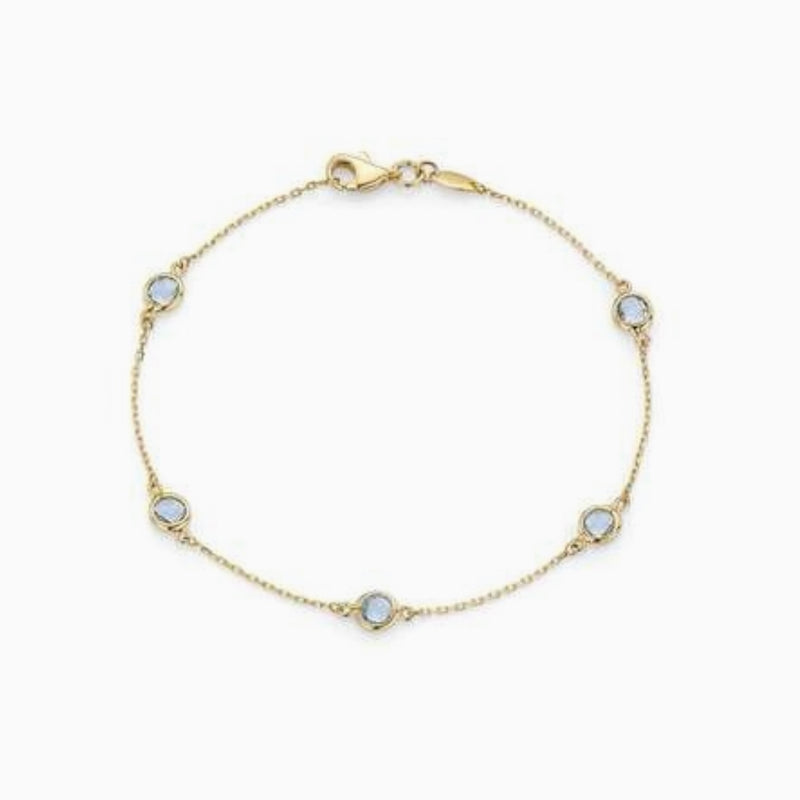 Sky Blue Crystal Bracelet